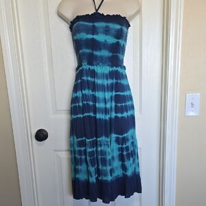 Elegant Teal Strapless Dress